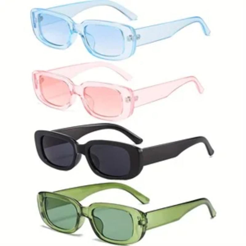 Women'S Fashion Eyeglasses - 1/4 adet Yeni Küçük Kare Güneş