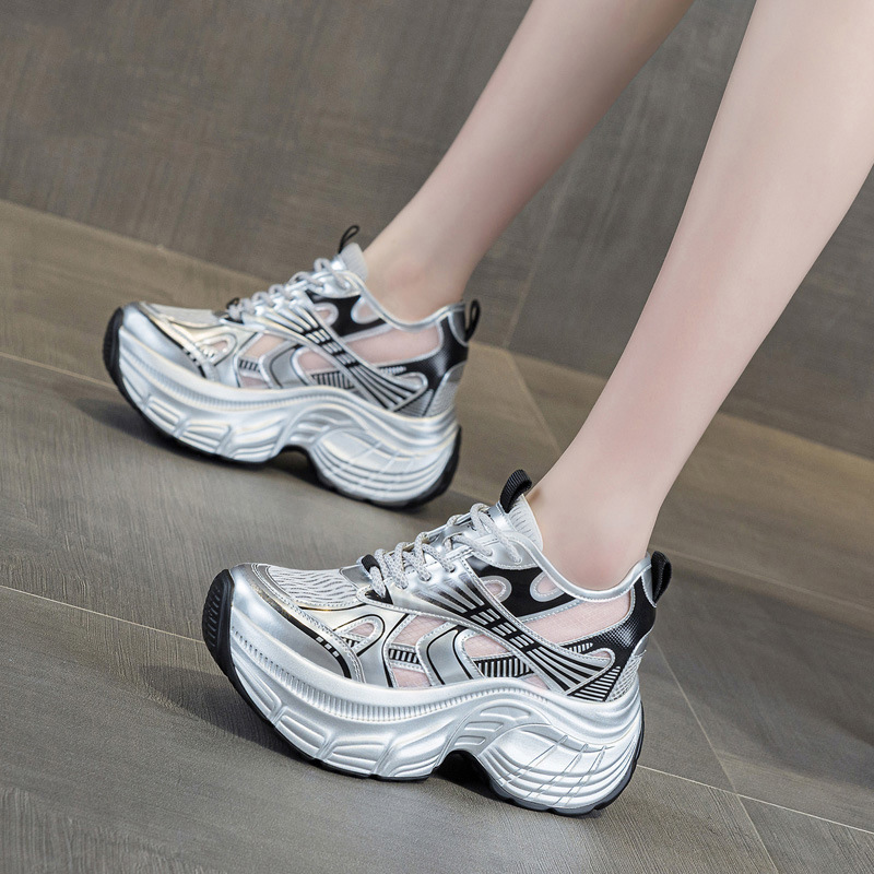 Sneakers Fashion Women - 8 cm Gizli Yükseklik Artıran Platform