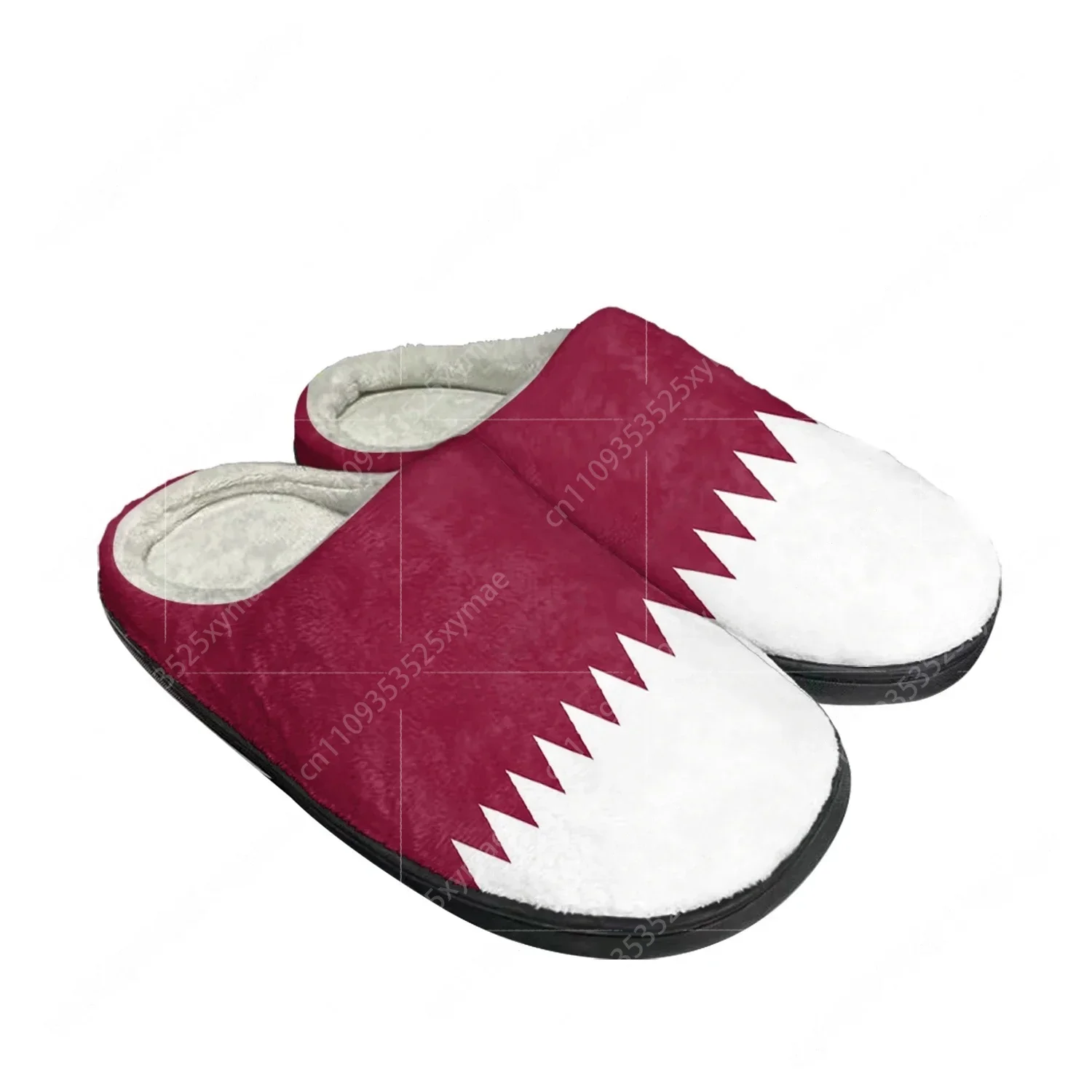 Women Fashion Qatar - Katar Bayrağı Ev Pamuklu Özel Terlik