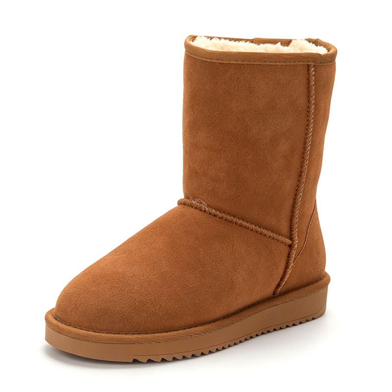 Women Fashion Online - Kadın klasik orta buzağı kar botları