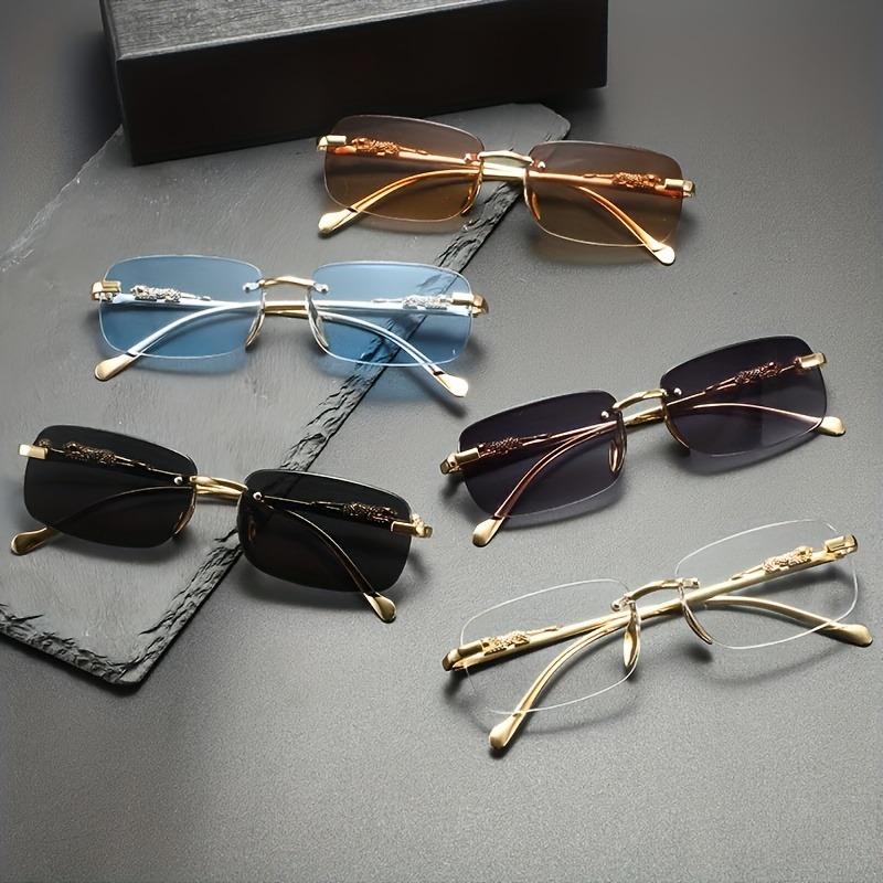 Women'S Fashion Eyeglasses - Moda Çerçevesiz Metal Güneş Gözlüğü Erkek