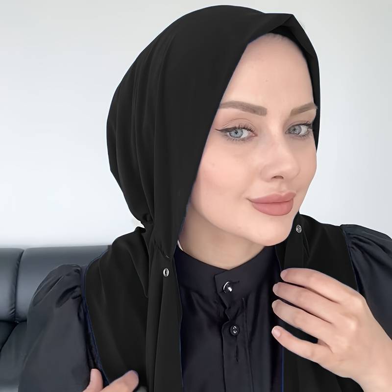 Women Fashion Hats - Müslüman modası sade düz renkli eşarp