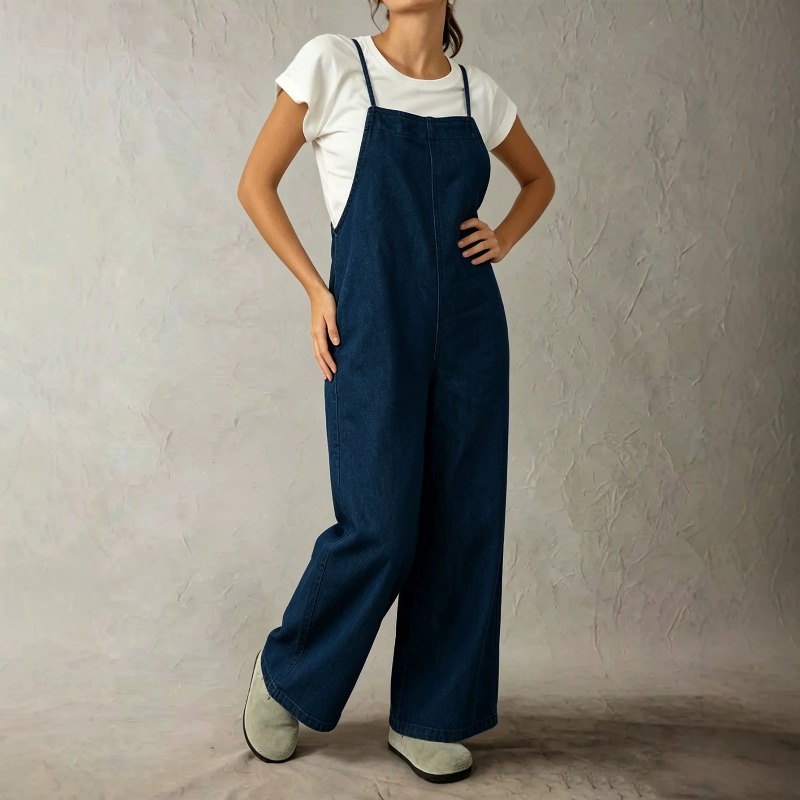 İlkbahar Sonbahar Kadın Denim  - Sleeveless Jumpsuit incelemesi ve fiyatı