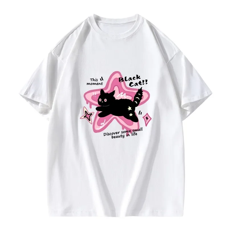 Amerikan Kedi Ağır kısa kollu  - Women'S Fashion Trends Summer 2025 incelemesi ve fiyatı