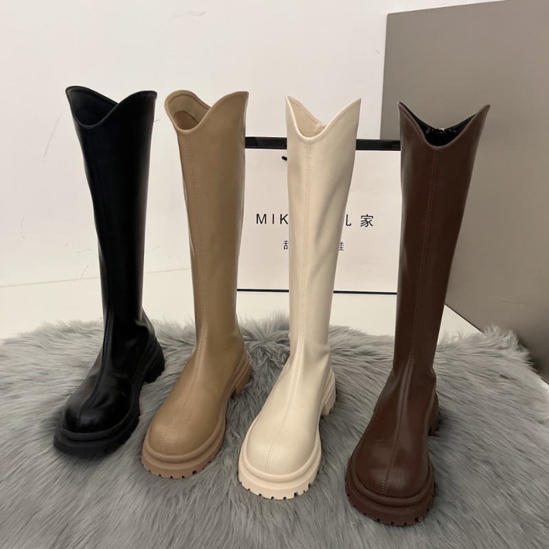 Retro Çıplak Renkli Çizmeler K - Winter Fashion Women Boots incelemesi ve fiyatı