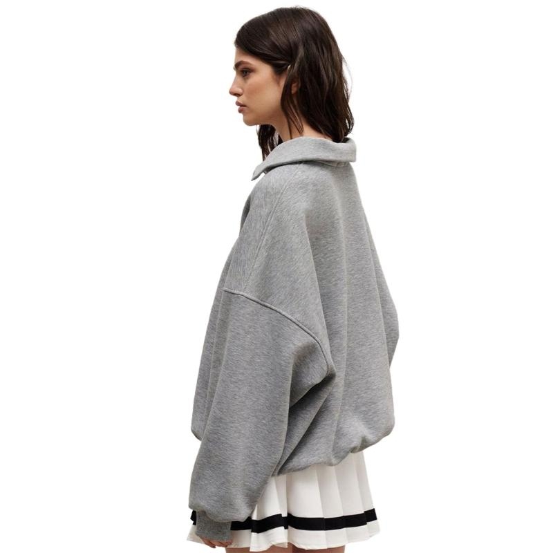 QXND Bayan 2023 Büyük Boy Çeyr - Women'S Fashion Quarter Zip incelemesi ve fiyatı
