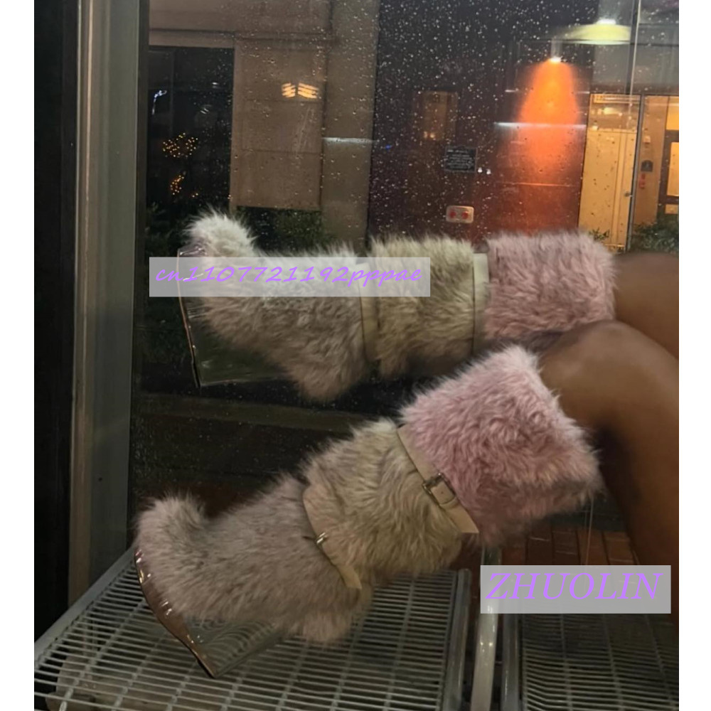 Kış Gradyan Tüylü Şeffaf Dolgu - Winter Fashion Women Boots incelemesi ve fiyatı