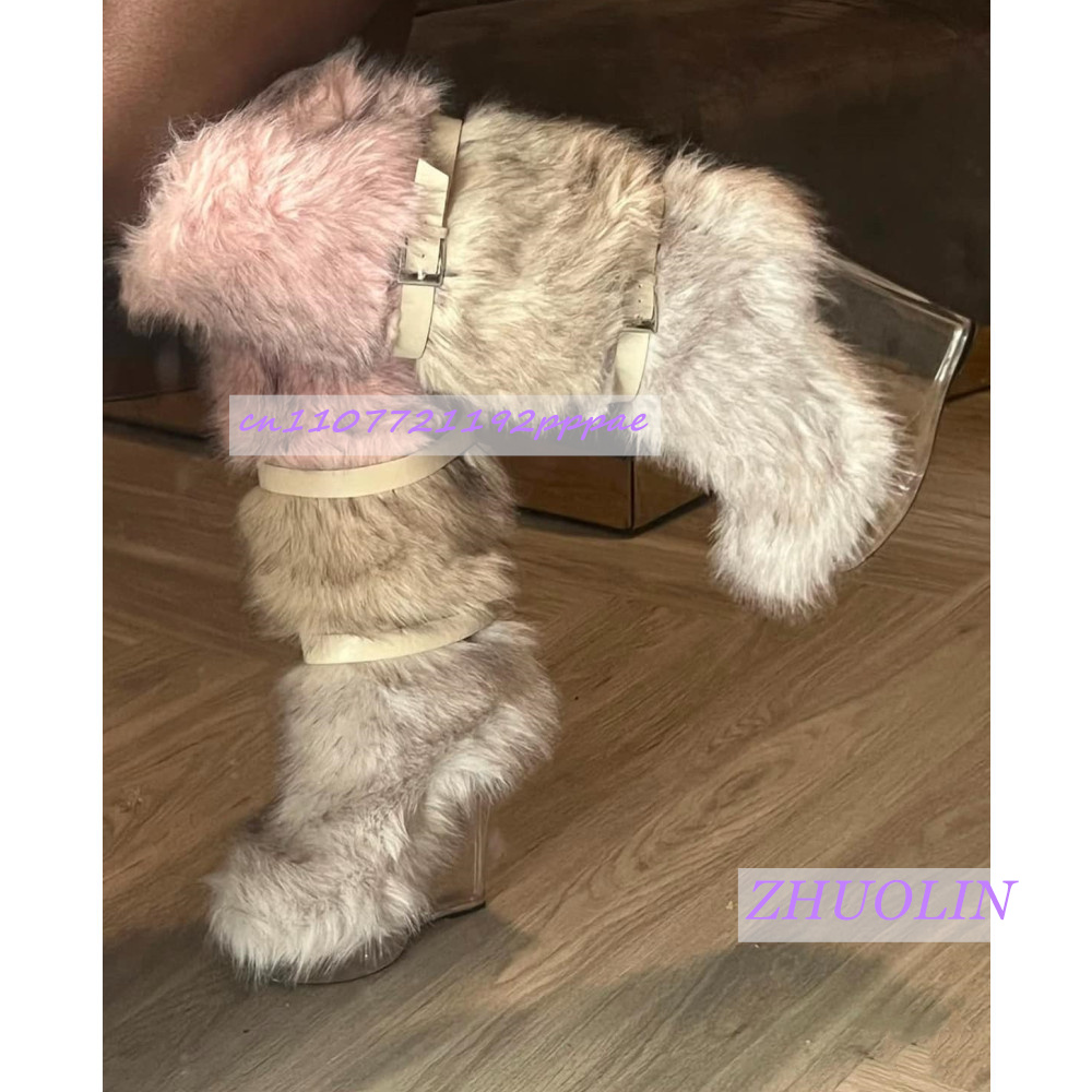 Kış Gradyan Tüylü Şeffaf Dolgu - Winter Fashion Women Boots incelemesi ve fiyatı