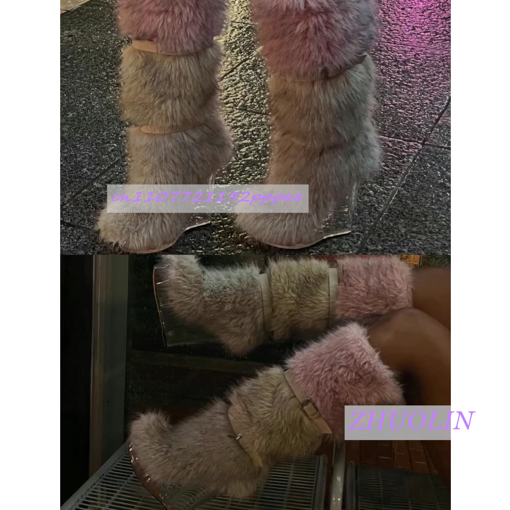 Kış Gradyan Tüylü Şeffaf Dolgu - Winter Fashion Women Boots incelemesi ve fiyatı