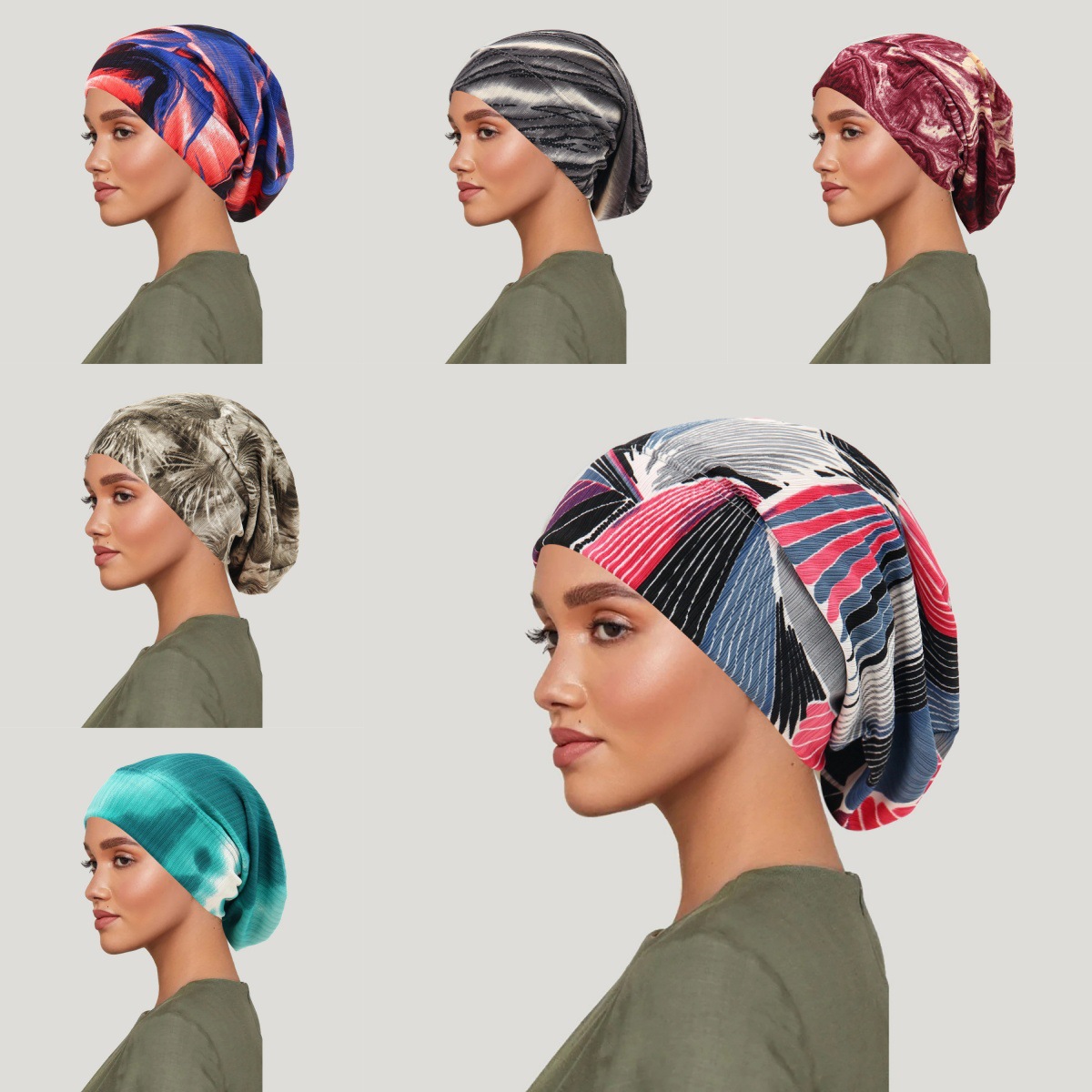 2026 Yeni Tie-dye Saç Örtüsü L - Women Fashion Hats incelemesi ve fiyatı