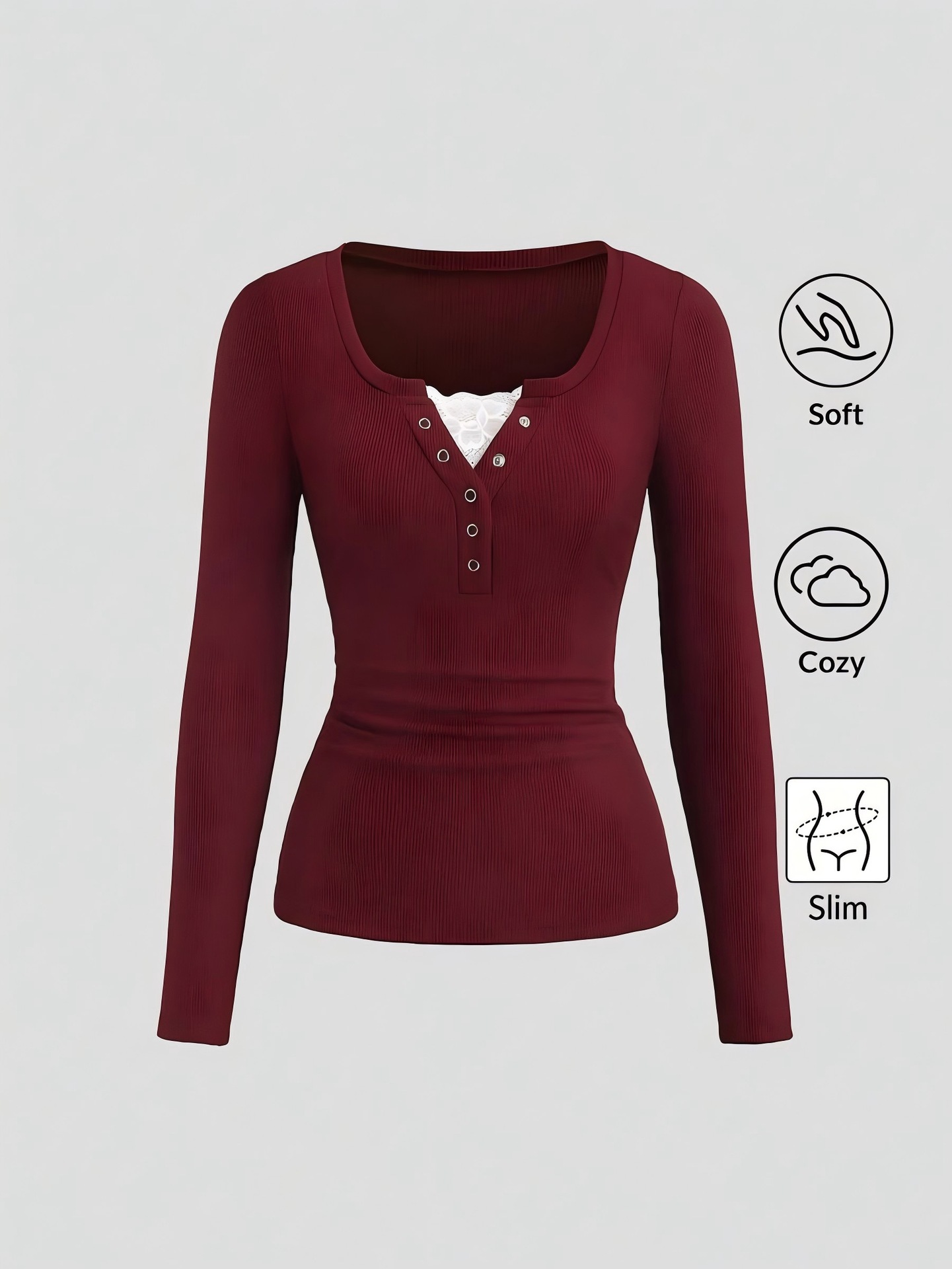 Kadın Amerikan Henley V Yaka D - Women Fashion Styles incelemesi ve fiyatı