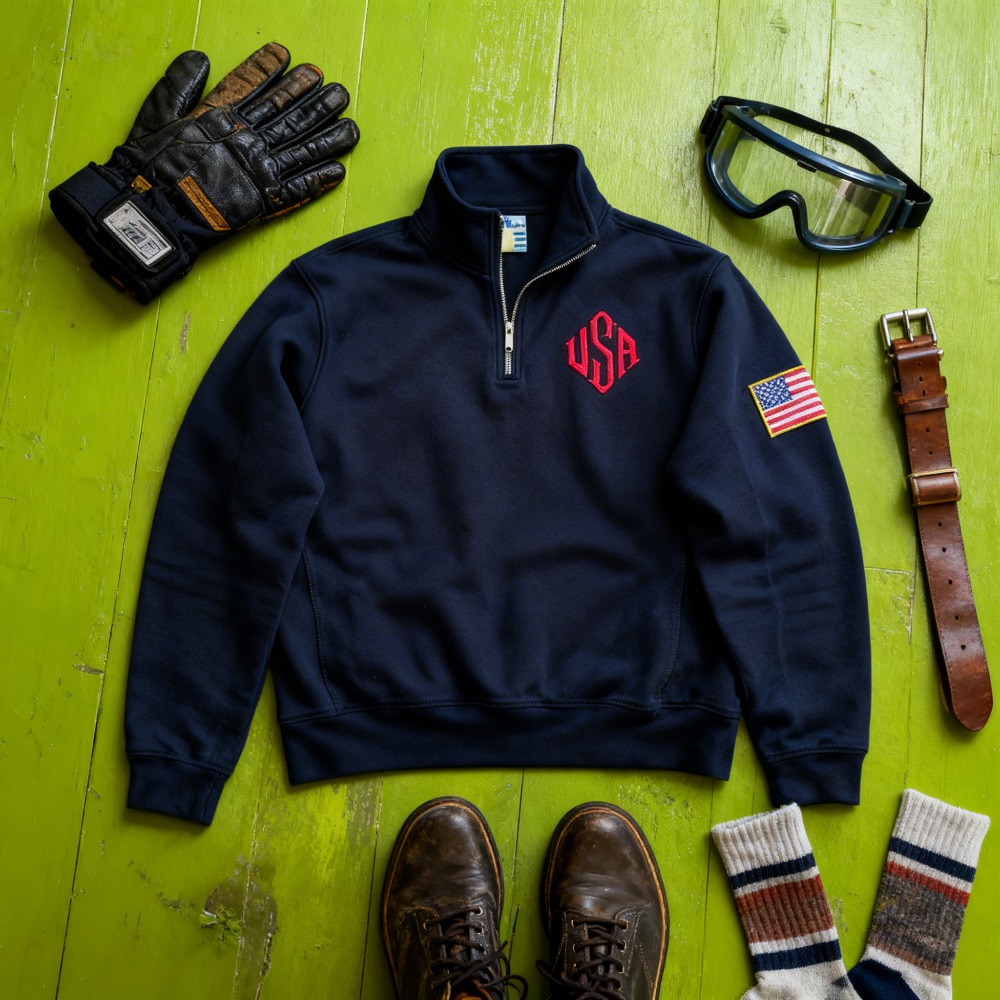 Amerikan Bayrağı Yamalı Sweats - Women'S Fashion Quarter Zip incelemesi ve fiyatı