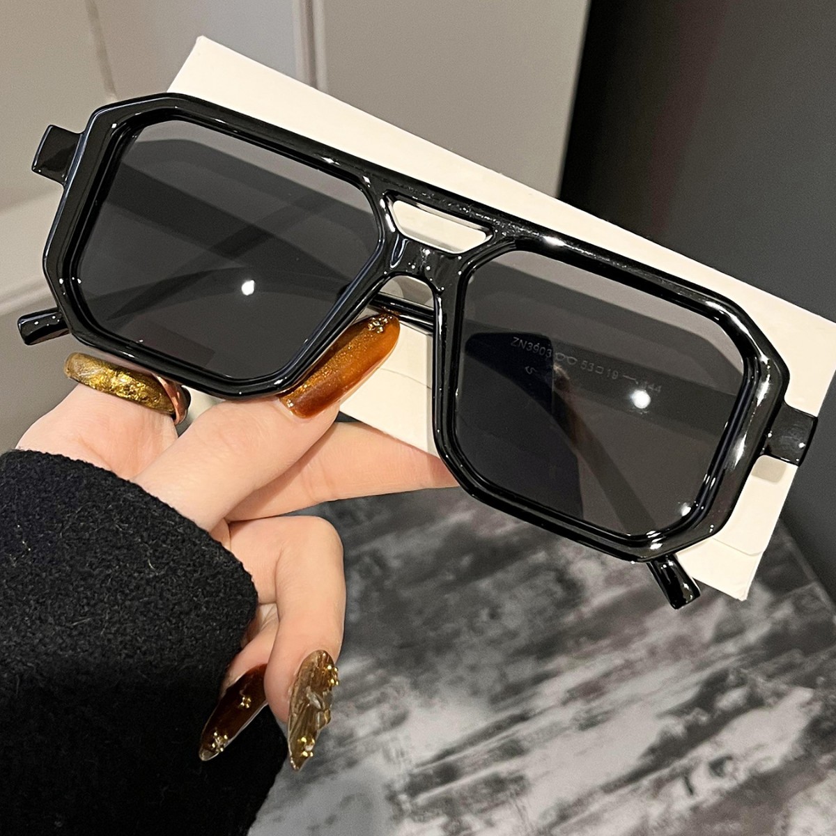 Yeni Retro Kare Çift Kirişli G - Women'S Fashion Eyeglasses incelemesi ve fiyatı