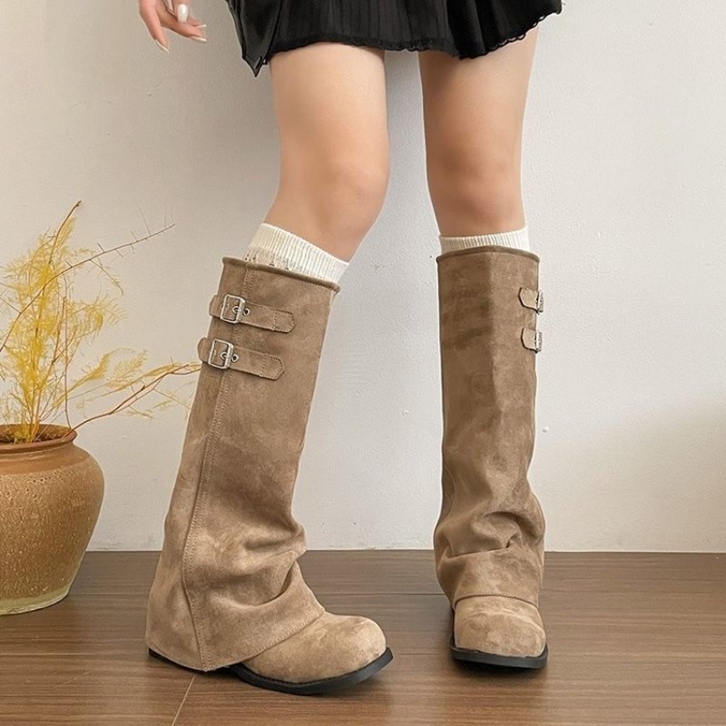 Y2K Kore Tarzı Retro Diz Boyu  - Winter Fashion Women Boots incelemesi ve fiyatı