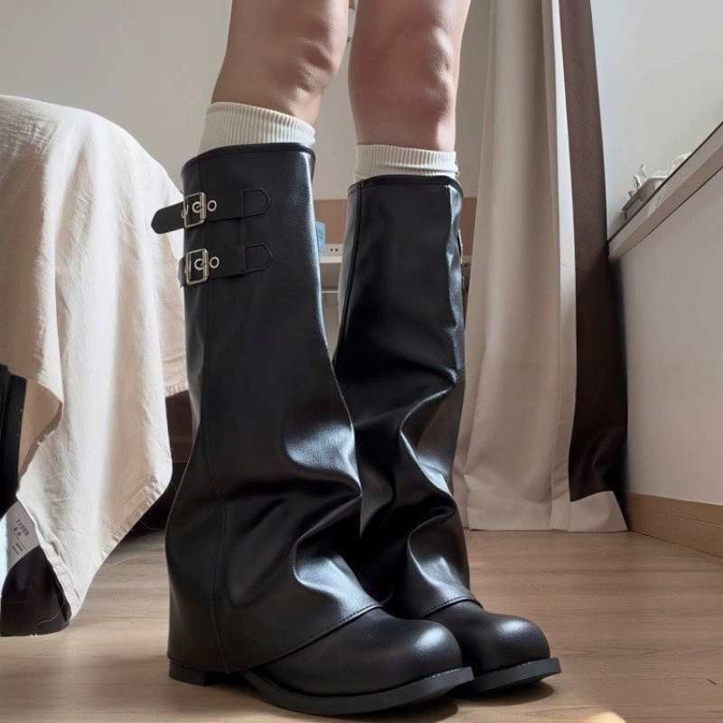 Y2K Kore Tarzı Retro Diz Boyu  - Winter Fashion Women Boots incelemesi ve fiyatı