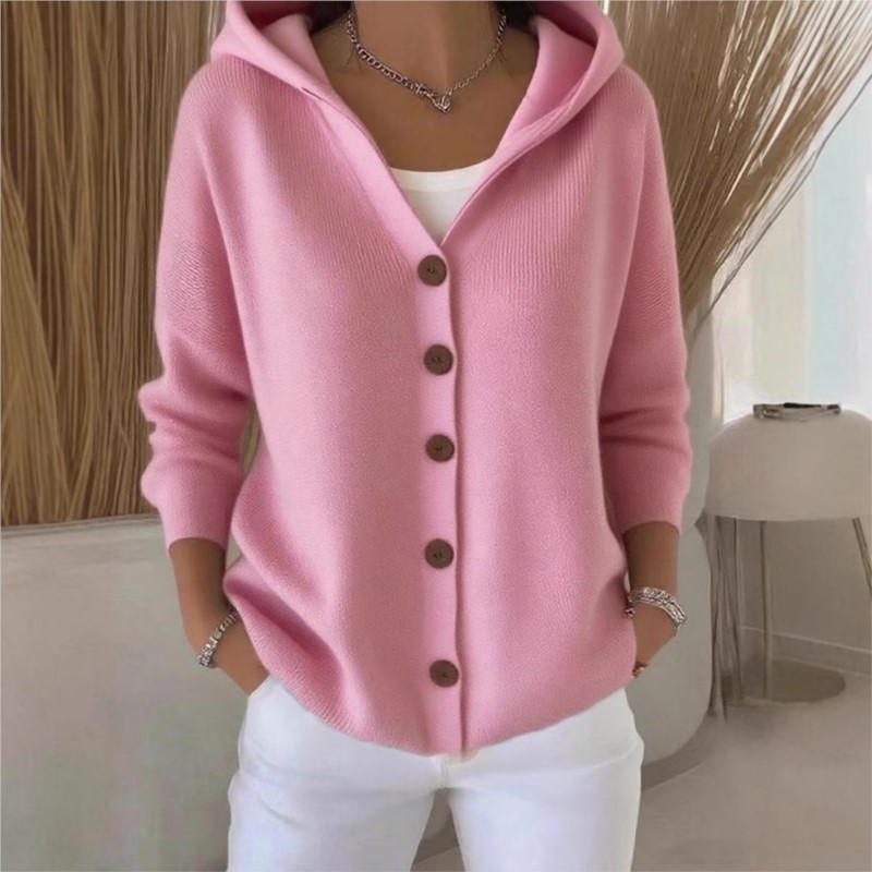 Basit Moda Örme Kapüşonlu Üst  - Women'S Fashion Quarter Zip incelemesi ve fiyatı