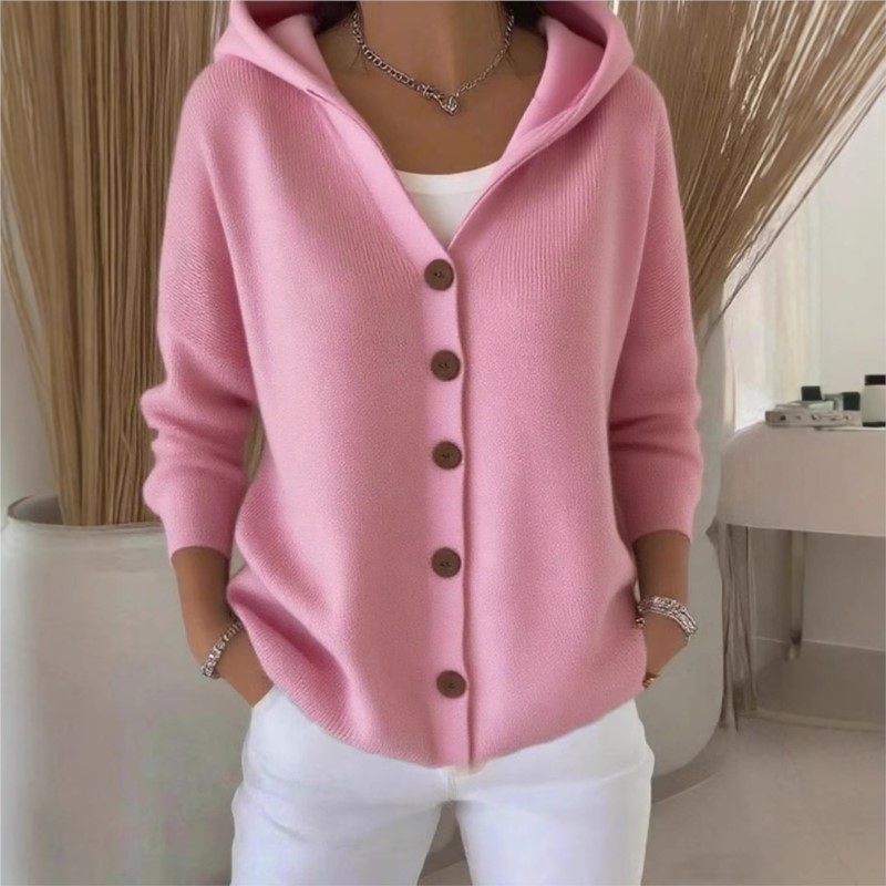 Basit Moda Örme Kapüşonlu Üst  - Women'S Fashion Quarter Zip incelemesi ve fiyatı