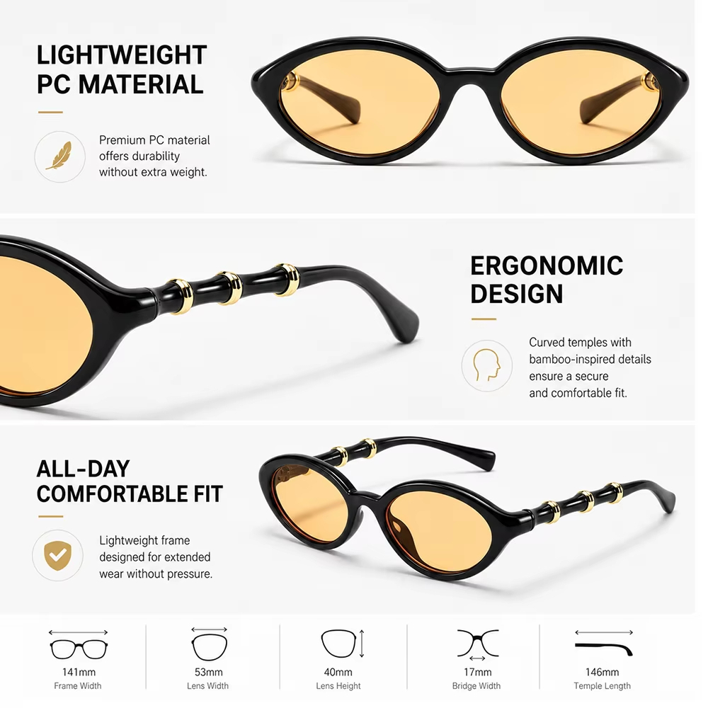 Yeni Lüks Tasarımcı Oval Güneş - Women'S Fashion Eyeglasses incelemesi ve fiyatı