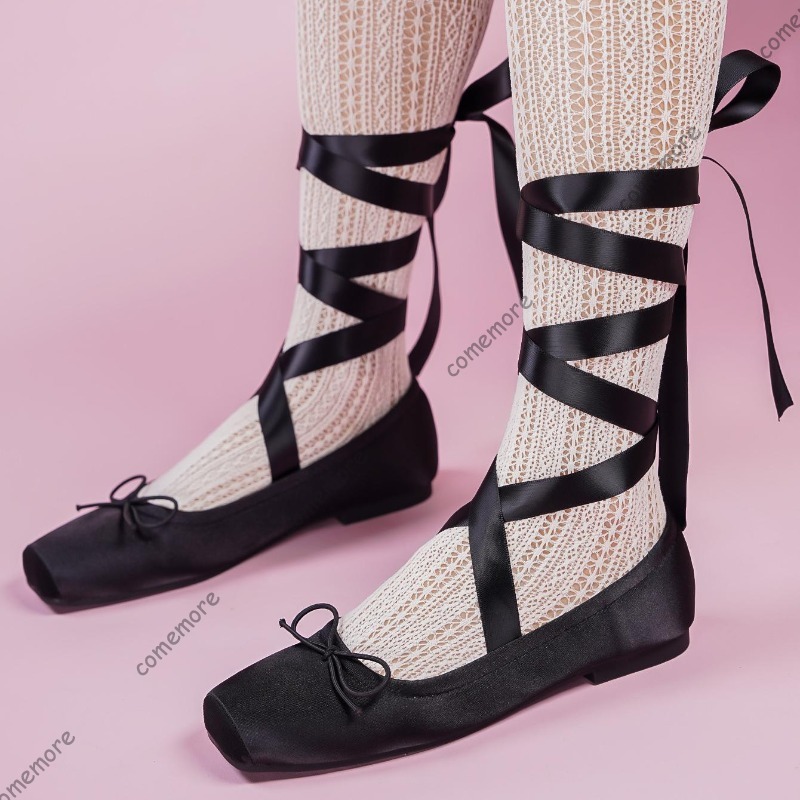 Kadınlar İçin Saten Kurdele Ba - Women'S Fashion Footwear incelemesi ve fiyatı