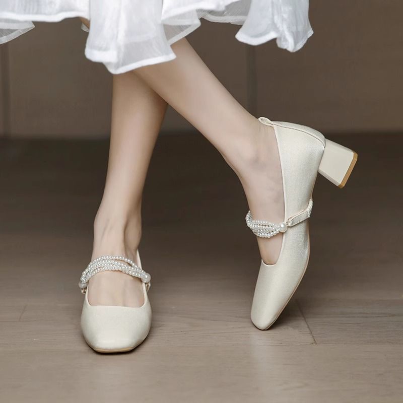 Bayanlar orta topuklu kare aya - Women'S Fashion Quick Delivery incelemesi ve fiyatı