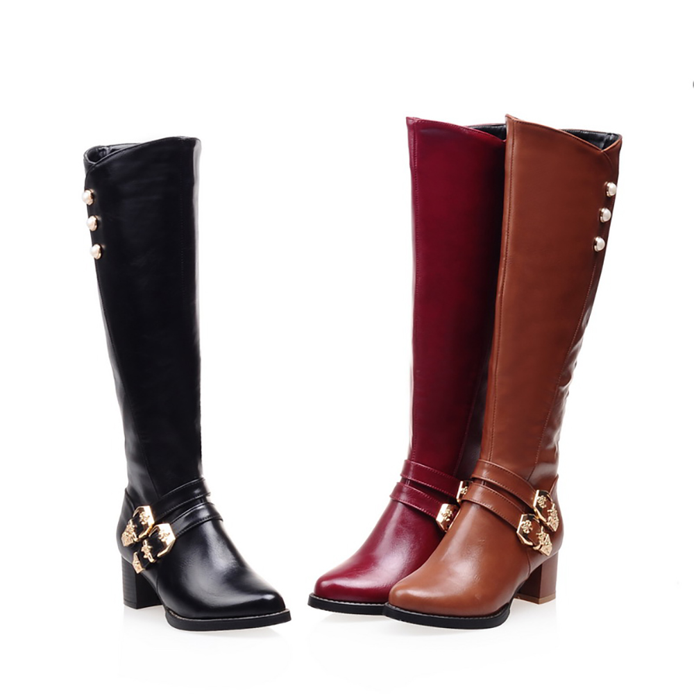 Marka yeni moda kırmızı siyah  - Winter Fashion Women Boots incelemesi ve fiyatı